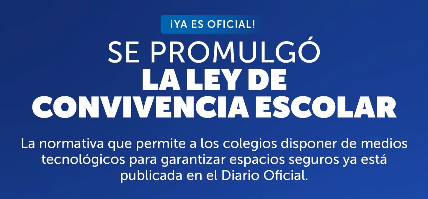 PUBLICADA EN EL DIARIO OFICIAL LA LEY N° 21.809 SOBRE CONVIVENCIA EDUCATIVA